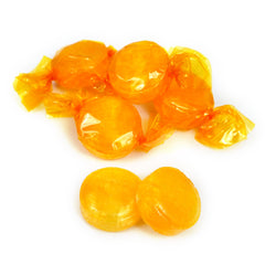 The Hampton Popcorn Company close-up of butterscotch candy texture highlighting rich sheen