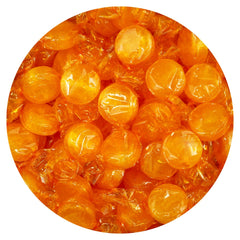 The Hampton Popcorn Company front bag showing bulk butterscotch packaging and value