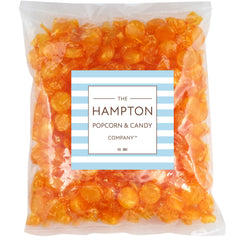 The Hampton Popcorn Company unwrapped butterscotch discs displayed for portioning convenience