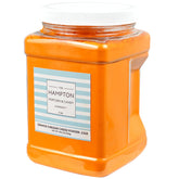 The Hampton Popcorn Company front packaging showing jar and label benefit easy identification