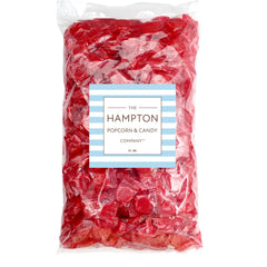 The Hampton Popcorn Company close-up of cinnamon disc texture showing glossy finish