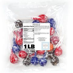 The Hampton Popcorn Company individually wrapped lollipop close-up for hygienic sharing
