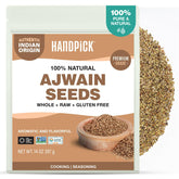 HANDPICK front pouch view showing resealable pouch and label benefits