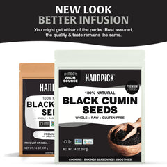 HANDPICK close-up of black cumin seeds texture and rich aromatic appearance