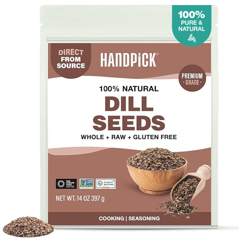 HANDPICK front packaging showing 14oz jar and clear label benefit