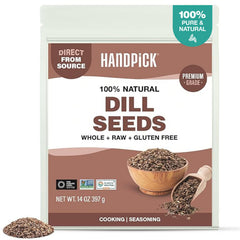 HANDPICK front packaging showing 14oz jar and clear label benefit