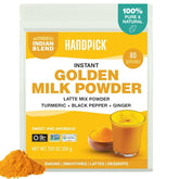 HANDPICK front tin showing label and serving info, easy storage benefit