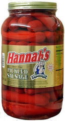 Hannah's jar front view showing sausage count and convenient ready-to-serve benefit