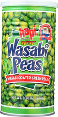 HAPI hot wasabi peas front packaging showing label and bold flavor