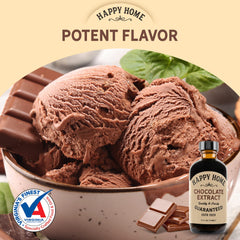 Happy Home flavor added to mixing bowl demonstrating easy blending and flavor boost