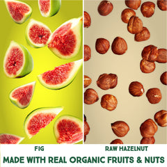 Happy Village hazelnut and fig texture detail showcasing crunch and fiber
