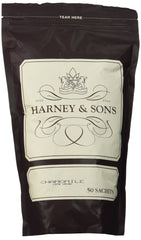 Harney & Sons front packaging showing 50 chamomile sachets and clear branding for easy gifting