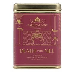 Harney & Sons tin front showing label and stylish gift packaging benefit clarity