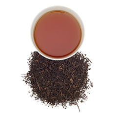 Harney & Sons loose Ceylon leaves close-up showing texture and full-bodied color