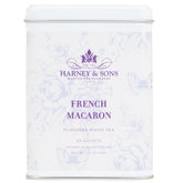 Harney & Sons tin front view showcasing elegant packaging and fresh aroma preservation