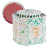 Harney & Sons tin front showing brand and festive design, attractive gift presentation