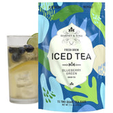 Harney & Sons front packaging showing Fresh Brew tea box and benefits