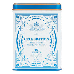 Harney & Sons front tin view showing festive packaging and gifting appeal
