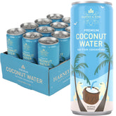 Harney & Sons front packaging showing 12-pack cans and convenience
