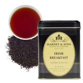 Harney & Sons front tin showing brand and bold breakfast tea for pantry appeal
