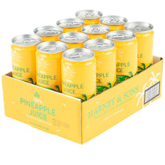 Harney & Sons pouring pineapple juice close-up highlighting fresh texture and flavor