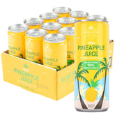 Harney & Sons front packaging showing 12-can case and branding benefit convenience