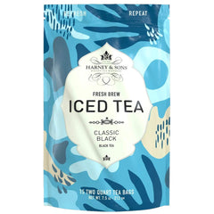 Harney & Sons pouch close-up with whole-leaf texture, highlighting strong flavor extraction