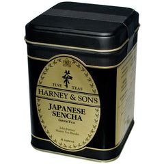 Harney & Sons front packaging showing 4 oz tin and clear labeling, ideal for gifting