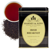 Harney & Sons decorative 8 oz tea tin front view, preserves freshness