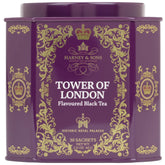 Harney & Sons tin front showing decorative Royal Palaces art and brand for gifting