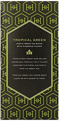 Harney & Sons close-up of individually wrapped tropical green tea bag highlighting freshness