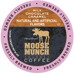 Harry & David front packaging showing 36-count Moose Munch cups for pantry convenience