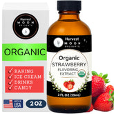 Harvest Moon Delights front label showing product identity and organic claim benefits