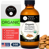 Harvest Moon Delights front packaging showing 2 oz glass bottle and label benefits