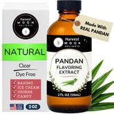 Harvest Moon Delights bottle front view showing clear pandan extract preserving aroma