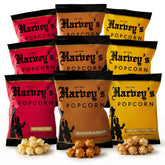 Harvey's front packaging showing the nine-bag variety pack and convenient single-serve format