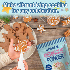 HAVNDRAE piping sugar cookies showcasing precise lines and control