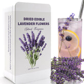 HAVNDRAE tin front packaging showing neat edible lavender sprigs