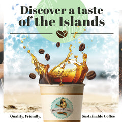 Hawaiian Paradise Coffee ground close-up texture highlighting fresh aroma