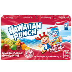 HAWAIIAN PUNCH stacked 8-packs showing bulk 32-count organization for easy storage