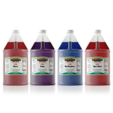 Hawaiian Shaved Ice front pack image showing four gallons, convenient supply