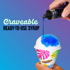 Hawaiian Shaved Ice pina colada flavor used in tropical cocktail for party use