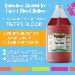 Hawaiian Shaved Ice syrup close-up texture highlighting vibrant color and consistency