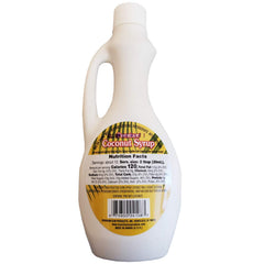 Hawaiian Sun syrup drizzled on pancakes adding tropical flavor and shine
