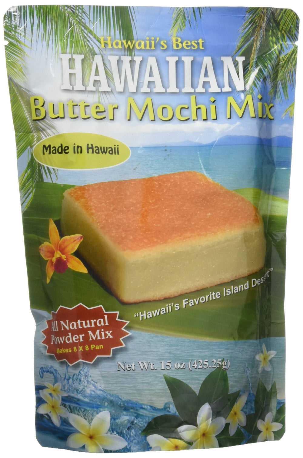 Hawaii's Best front packaging showing the 15 oz box and clear instructions, easy baking