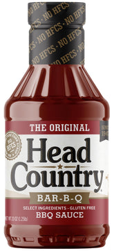 Head Country front label on 20 oz bottle showing brand and product for recognition and trust