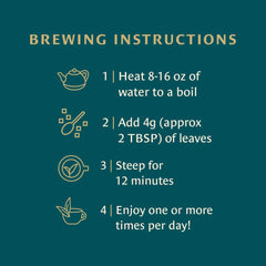 Healing Leaves brewed hot cup steaming to convey comforting, caffeine-free enjoyment