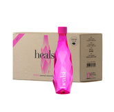 Healsi fuchsia 12-pack front packaging showing bottles and brand benefits