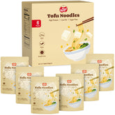 HealSpot front packaging showing six ready-to-eat tofu noodle packs and benefits