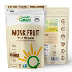 Health Garden powder close-up highlighting fine texture and easy mixing